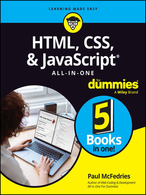 cover image of HTML, CSS, & JavaScript All-in-One For Dummies